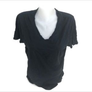 Olebar Brown Women's Blue Solid T-Shirt Loose Fit